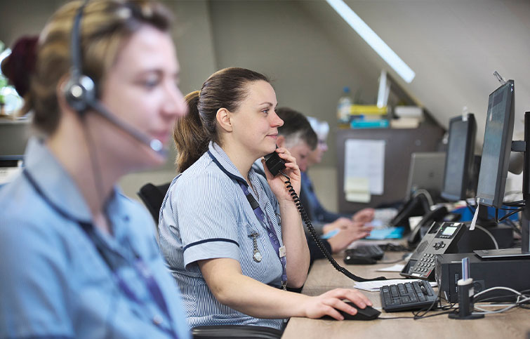 Nurses working in the SinglePoint call centre