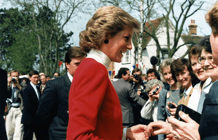 Princess Diana visits St Helena Hospice