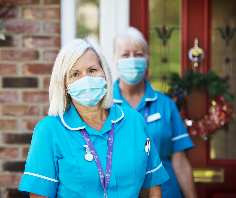 Caroline Money and June Jackson, virtual ward healthcare assistants 
