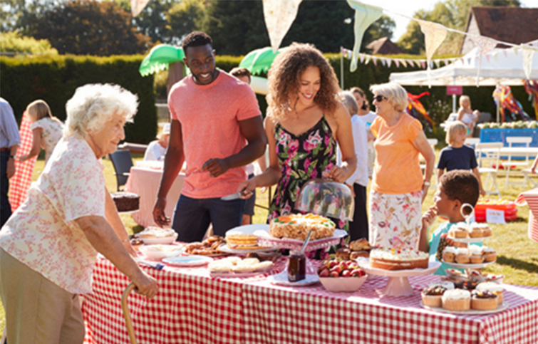 Supporters at community fundraising event